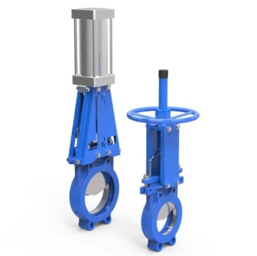 Pneumatic handwheel knife gate valve